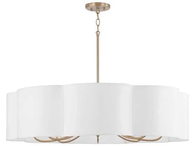 Capital Lighting Sabine 8-Light Matte Brass Chandelier C2456481MA