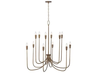 Capital Lighting Marley 12-Light Mystic Bronze Candelabra Chandelier C2456801MZ