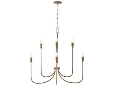 Capital Lighting Marley 8-Light Mystic Bronze Candelabra Chandelier C2456881MZ