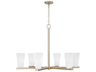 Capital Lighting Romy 6-Light Matte Brass Chandelier C2456961MA556