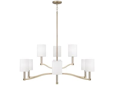 Capital Lighting Ingrid 9-Light Matte Brass Candelabra Cylinder Chandelier C2457091MA715