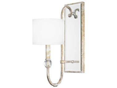 Capital Lighting Charleston 17" Tall 1-Light Silver And Gold Leaf Glass Wall Sconce C2613311SG654