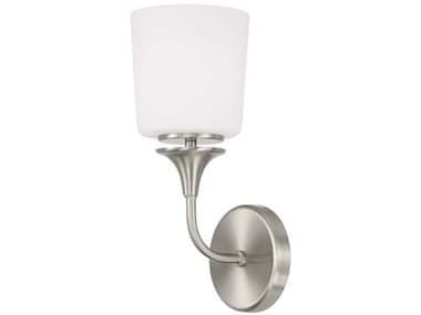 Capital Lighting Presley 13" Tall 1-Light Brushed Nickel Glass Wall Sconce C2648911BN541