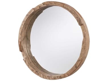 Capital Lighting Natural Wood 36'' Round Wall Mirror C2723501MM