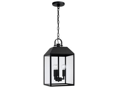 Capital Lighting Nelson 3-Light Outdoor Hanging Light C2953434BK