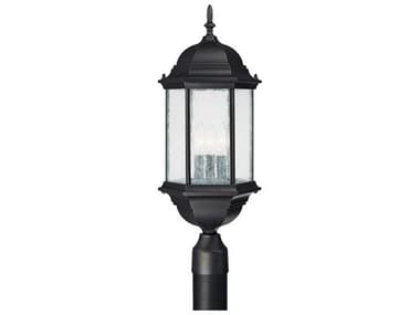 Capital Lighting Main Street Black 3-light Outdoor Post Light C29837BK