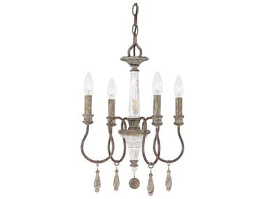 Capital Lighting Zoe 14" Wide 4-Light French Antique Gray Candelabra Chandelier C29A193A