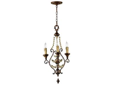 Cyan Design Meriel 3-Light Antiqued Sienna Brown Traditional Candelabra Chandelier C303010