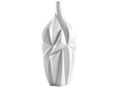 Cyan Design Gloss White Glaze Glacier Vase C305001