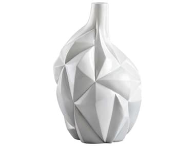 Cyan Design Gloss White Glaze Glacier Vase C305002