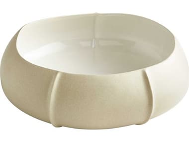 Cyan Design Gloss White Cotton Decorative Bowl C306885