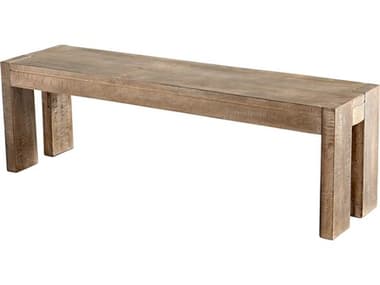 Cyan Design Segvois Weathered Pine Brown Accent Bench C307012