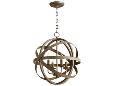 Cyan Design Gladwin 4-Light Distressed Zinc Brown Pendant C307965