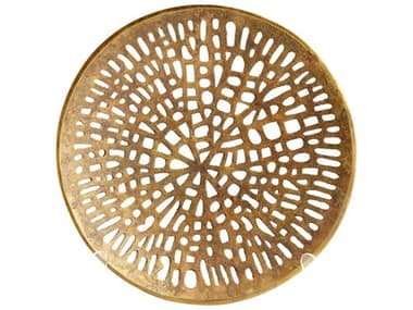 Cyan Design Antique Brass Caught in Your Web Decorative Plate C308000