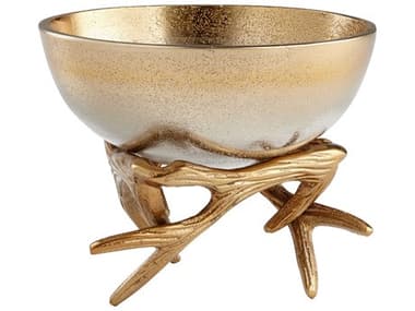 Cyan Design Gold Antler Anchored Decorative Bowl C308131