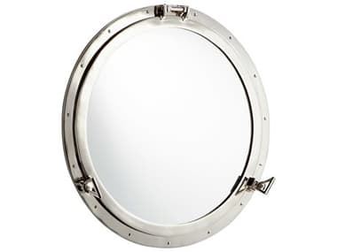 Cyan Design Seeworthy Nickel Round Wall Mirror C308947