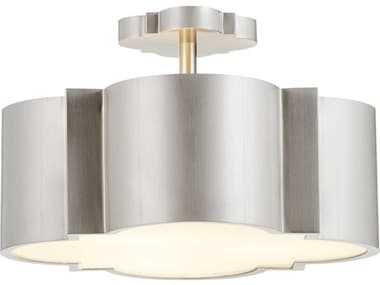 Cyan Design Wyatt 3-Light Satin Nickel Semi Flush Mount C310062