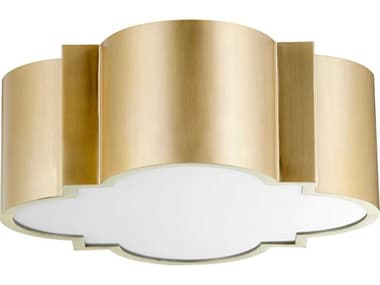 Cyan Design Wyatt 2-Light Aged Brass Flush Mount C310063