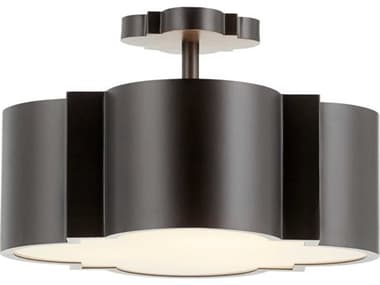 Cyan Design Wyatt 3-Light Noir Black Semi Flush Mount C310066