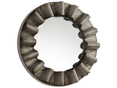 Cyan Design Argos Galvanized 12'' Round Wall Mirror C310395