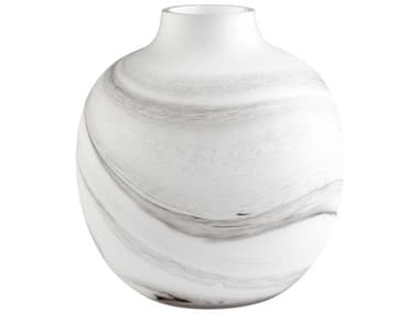 Cyan Design White Black Swirl Moon Mist Vase C310468