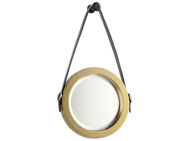 Cyan Design Venster Antique Brass Round Wall Mirror C310715