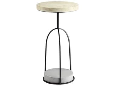 Cyan Design 15" Round Wood Black End Table C310797