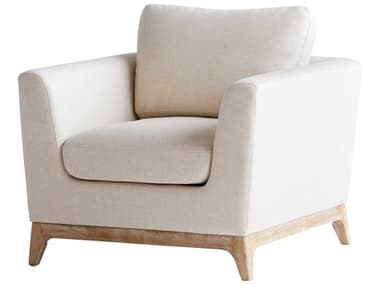 Cyan Design 36" White Fabric Accent Chair C311379
