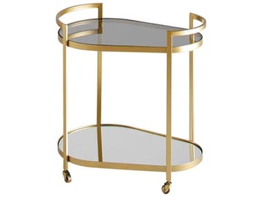 Cyan Design Cosmo Glass Gold Bar Cart C311437