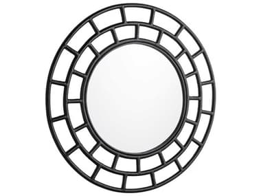 Cyan Design Comoros Black Round Wall Mirror C311602