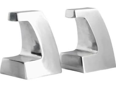 Cyan Design Polished Aluminum Apostrophe Bookend C311659