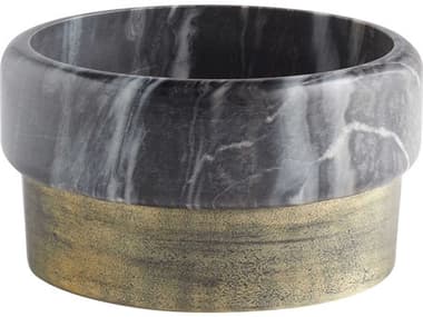 Cyan Design Antique Brass Grey Marble Roma Decorative Bowl C311675