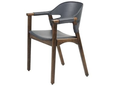 Cyan Design Boss Blue Leather Arm Dining Chair C311727
