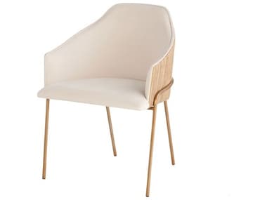 Cyan Design Menfis Rattan White Upholstered Arm Dining Chair C311795