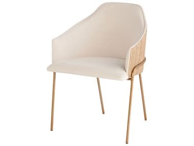 Cyan Design Menfis Rattan Brown Upholstered Arm Dining Chair C311796