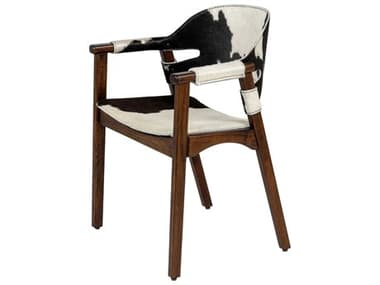 Cyan Design Boss Black Leather Arm Dining Chair C311811