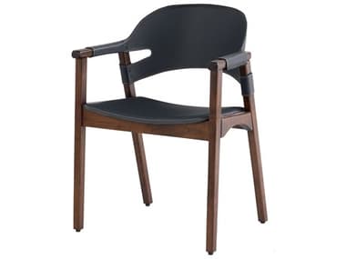 Cyan Design Boss Blue Leather Arm Dining Chair C311812
