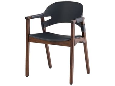Cyan Design Boss Blue Leather Arm Dining Chair C311815
