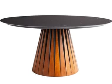 Cyan Design Bourbon Round Marble Brown Dining Table C311816