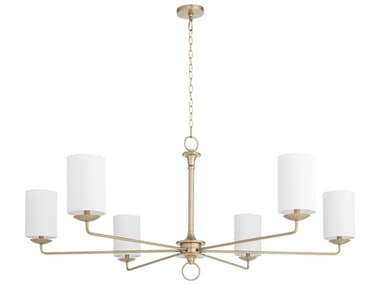 Cyan Design Ginevra 6-Light Aged Brass Cylinder Chandelier C311859