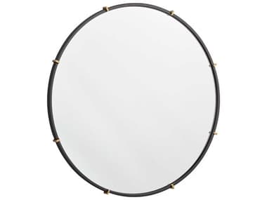 Cyan Design Klipp Black Round Wall Mirror C311898