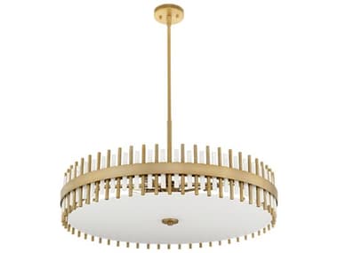 Cyan Design Cassio 8-Light Aged Brass Drum Round Pendant C311947