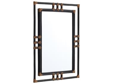 Cyan Design Kampaya Black Natural Rattan Wall Mirror Rectangular C312006