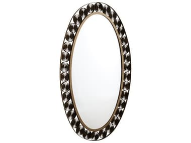 Cyan Design Spiro Torched Brass Wall Mirror Oval C312142