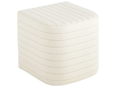 Cyan Design Cream Leather Ottoman C312222