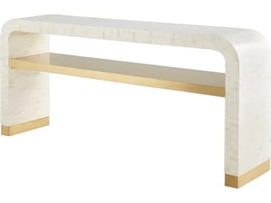 Cyan Design Rectangular Bone Brass Console Table C312223