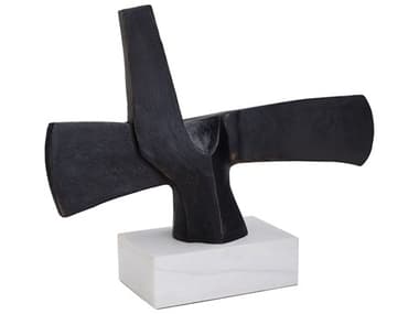 Cyan Design Divergence Rubbed Bronze White Sculpture C312265