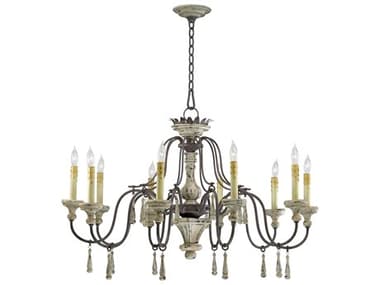 Cyan Design Provence 10-Light Carriage House Brown Traditional Candelabra Chandelier C365131043