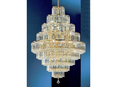 Classic Lighting Ambassador 30 - Light Tiered Crystal Chandelier C81604GCP