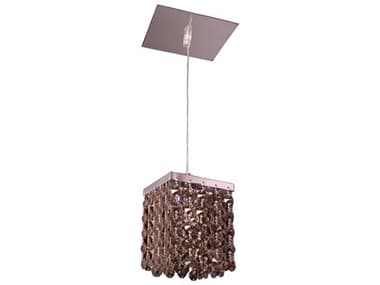 Classic Lighting Bedazzle 1-Light Chrome Brown Mini Pendant C816101CGT